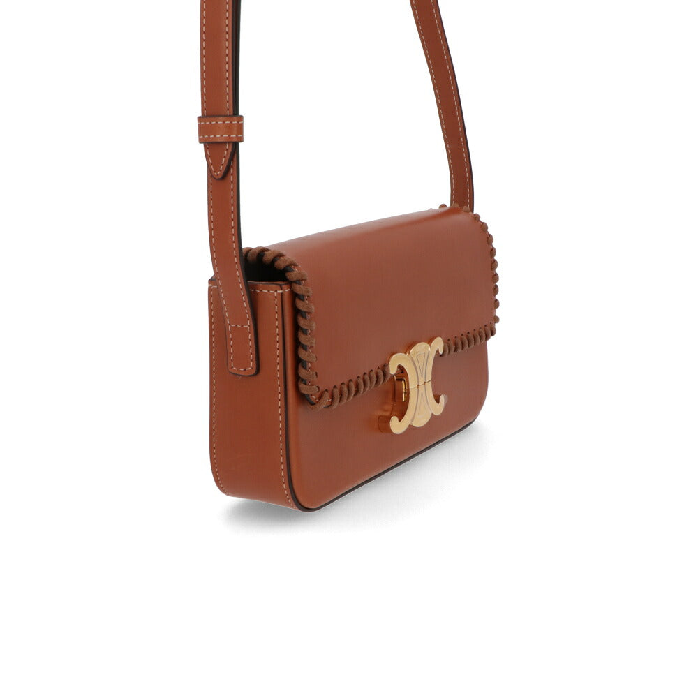 CELINE セリーヌ レディース バッグ ショルダーバッグ ブラウン カーフスキン トリオンフ ハンドバッグ 19414 3FUM