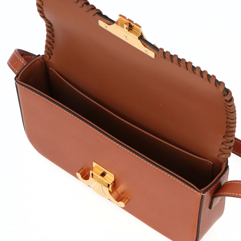 CELINE セリーヌ レディース バッグ ショルダーバッグ ブラウン カーフスキン トリオンフ ハンドバッグ 19414 3FUM