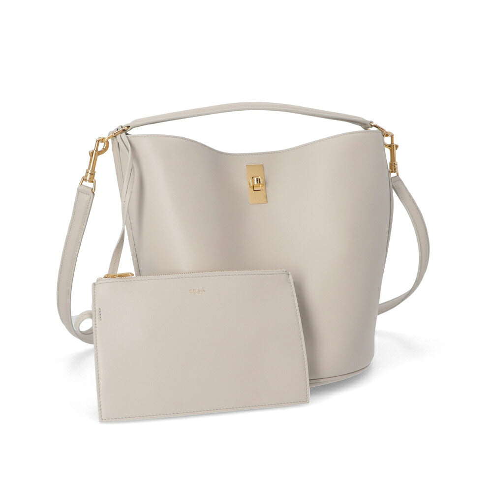 CELINE セリーヌ レディース バッグ ショルダーバッグ ホワイト カーフ ハンドバッグ 19557 3CR4