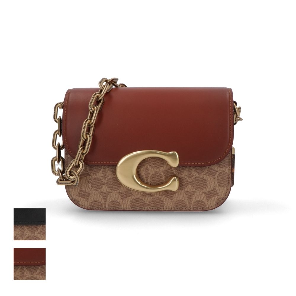 COACH ショルダーバッグ アイドルバッグ ブラウン ブラック チェーンバッグ CM551