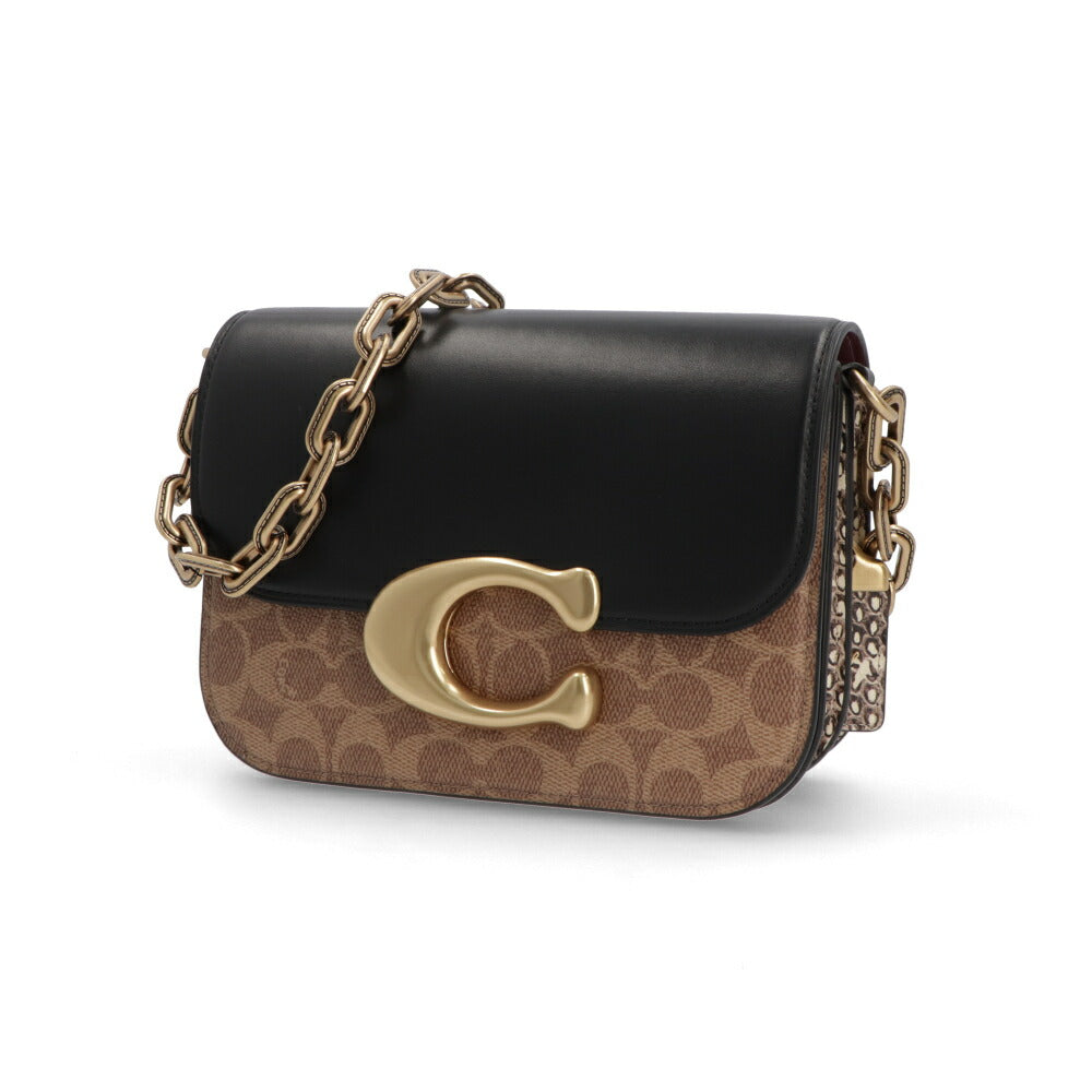 COACH ショルダーバッグ アイドルバッグ ブラウン ブラック チェーンバッグ CM551