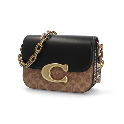 COACH ショルダーバッグ アイドルバッグ ブラウン ブラック チェーンバッグ CM551