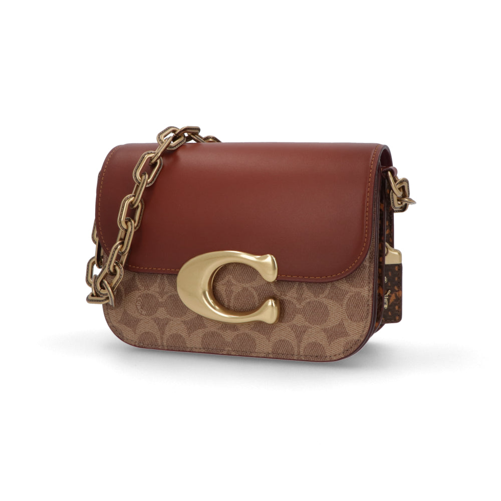 COACH ショルダーバッグ アイドルバッグ ブラウン ブラック チェーンバッグ CM551