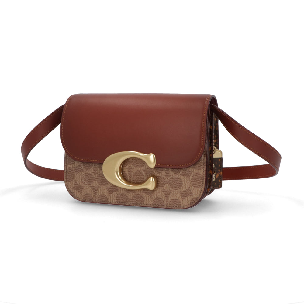 COACH ショルダーバッグ アイドルバッグ ブラウン ブラック チェーンバッグ CM551