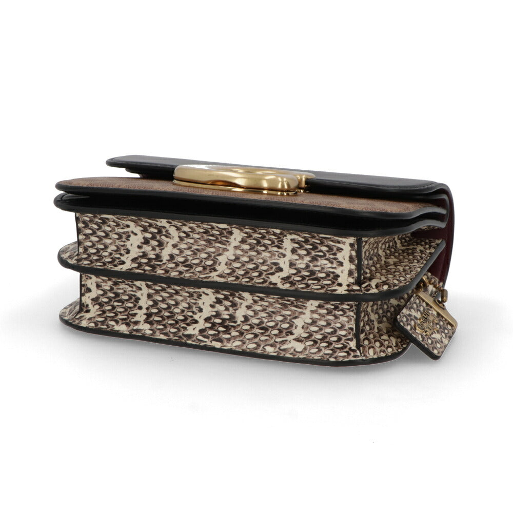 COACH ショルダーバッグ アイドルバッグ ブラウン ブラック チェーンバッグ CM551