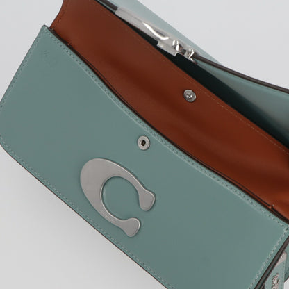 COACH ショルダーバッグ アイドルバッグ23 ブルー ライトブルー チェーンバッグ CP120