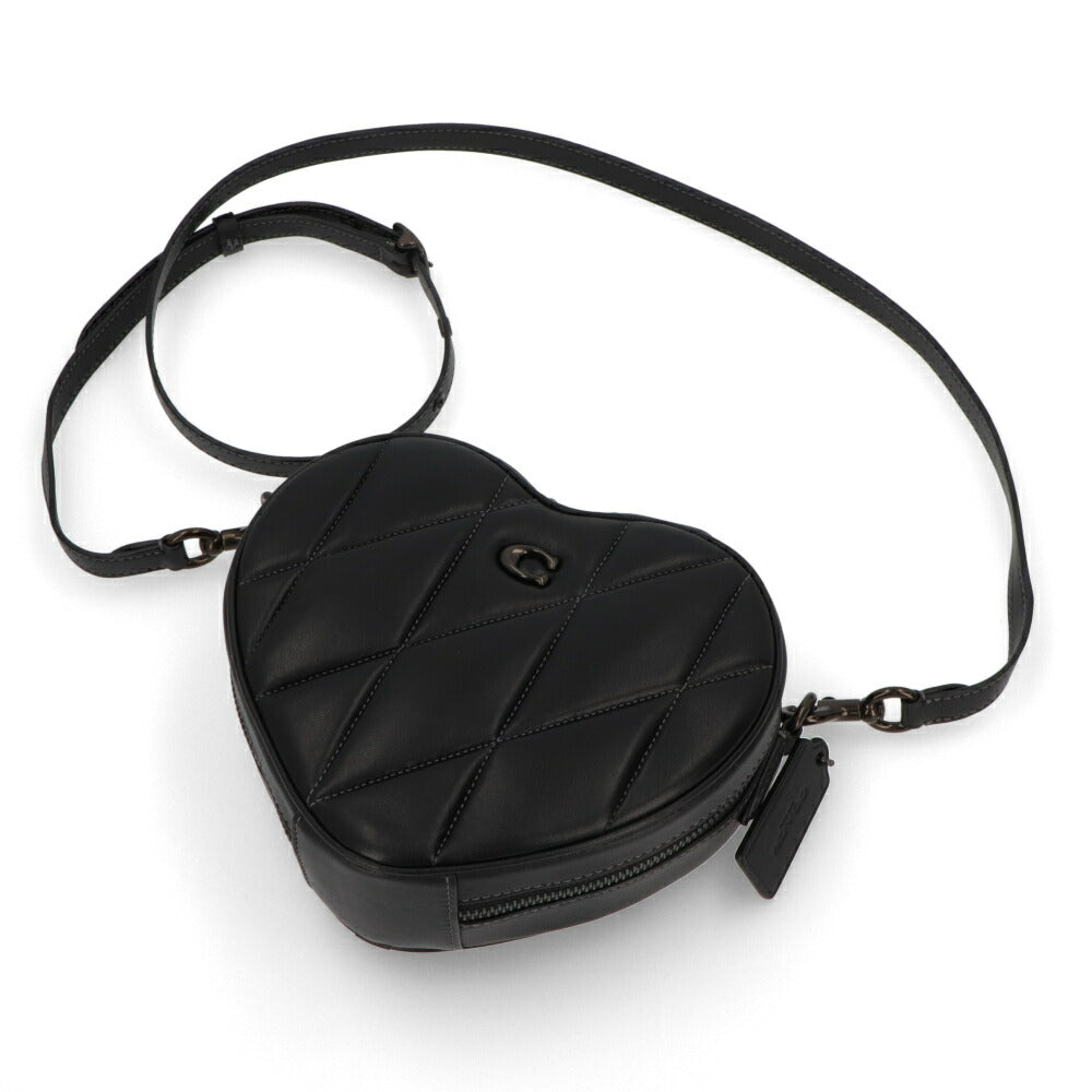 COACH ショルダーバッグ ハートクロスボディ ブラック ハート型バッグ CE725