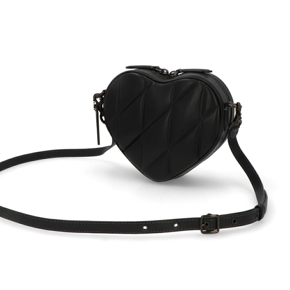 COACH ショルダーバッグ ハートクロスボディ ブラック ハート型バッグ CE725