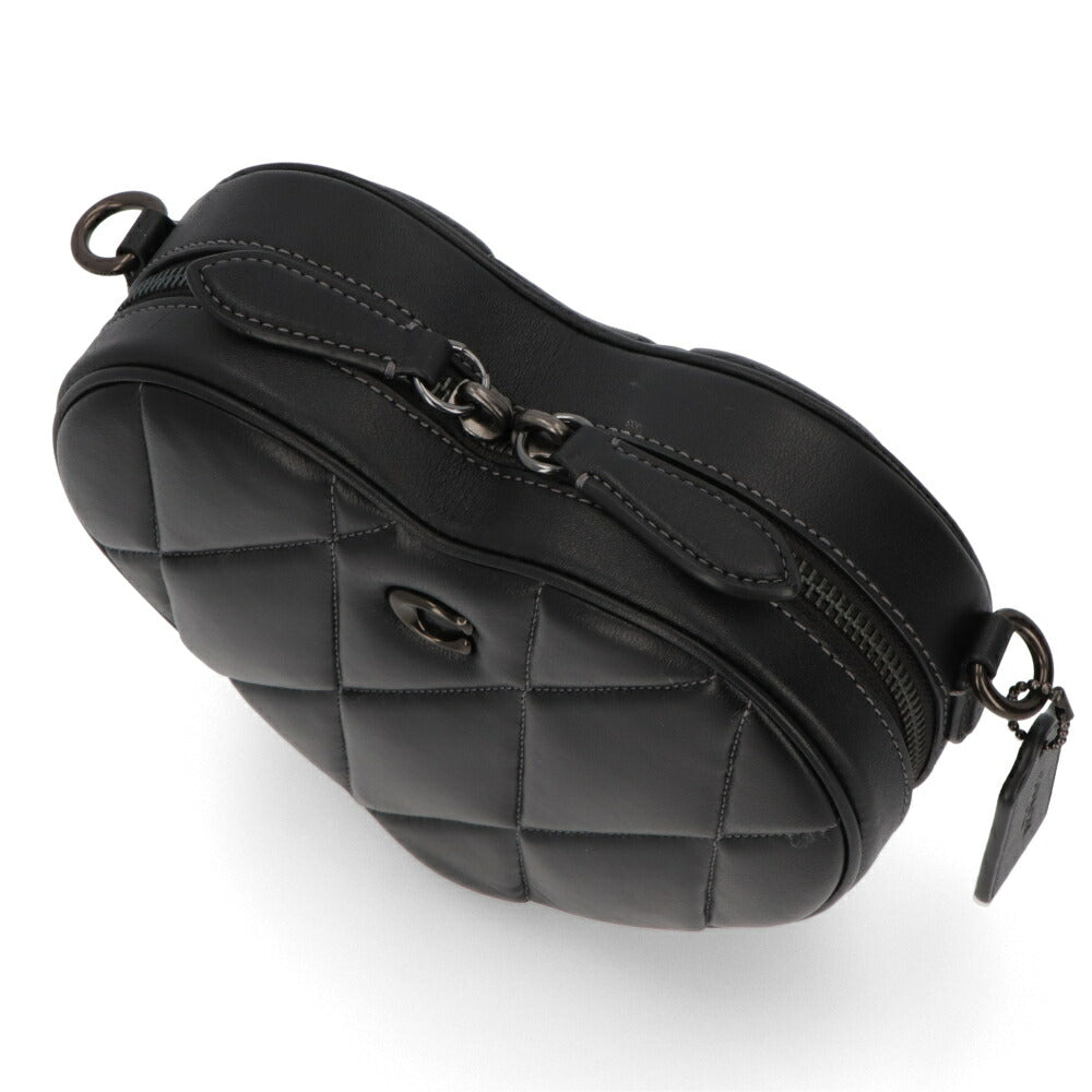 COACH ショルダーバッグ ハートクロスボディ ブラック ハート型バッグ CE725