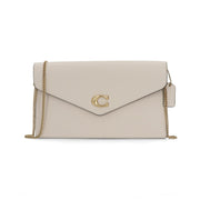 COACH ショルダーバッグ エッセンシャルクラッチ ホワイト チェーンバッグ CR633