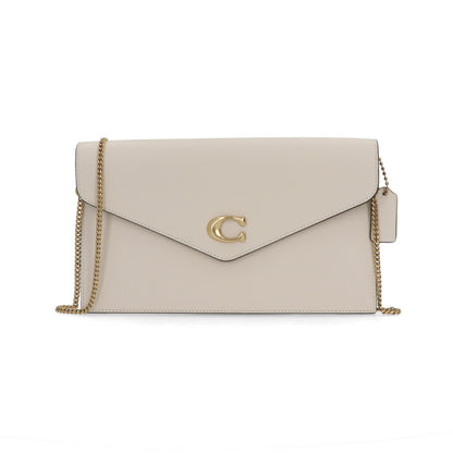 COACH ショルダーバッグ エッセンシャルクラッチ ホワイト チェーンバッグ CR633