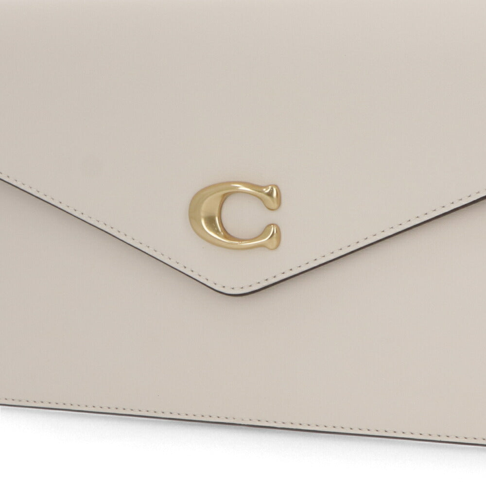 COACH ショルダーバッグ エッセンシャルクラッチ ホワイト チェーンバッグ CR633