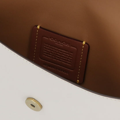COACH ショルダーバッグ エッセンシャルクラッチ ホワイト チェーンバッグ CR633