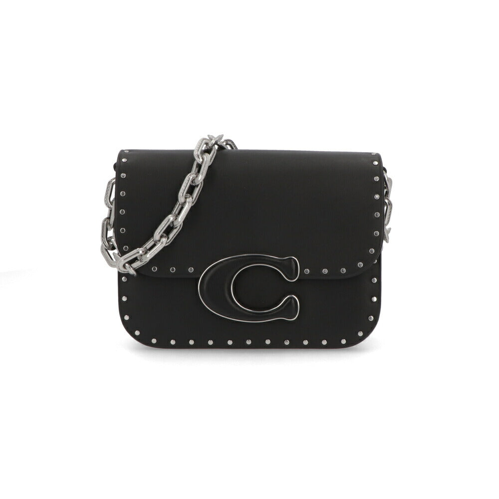 COACH ショルダーバッグ アイドルバッグ ブラック シルバーチェーンバッグ シックデザイン CU037