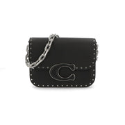 COACH ショルダーバッグ アイドルバッグ ブラック シルバーチェーンバッグ シックデザイン CU037