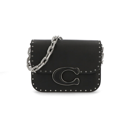 COACH ショルダーバッグ アイドルバッグ ブラック シルバーチェーンバッグ シックデザイン CU037