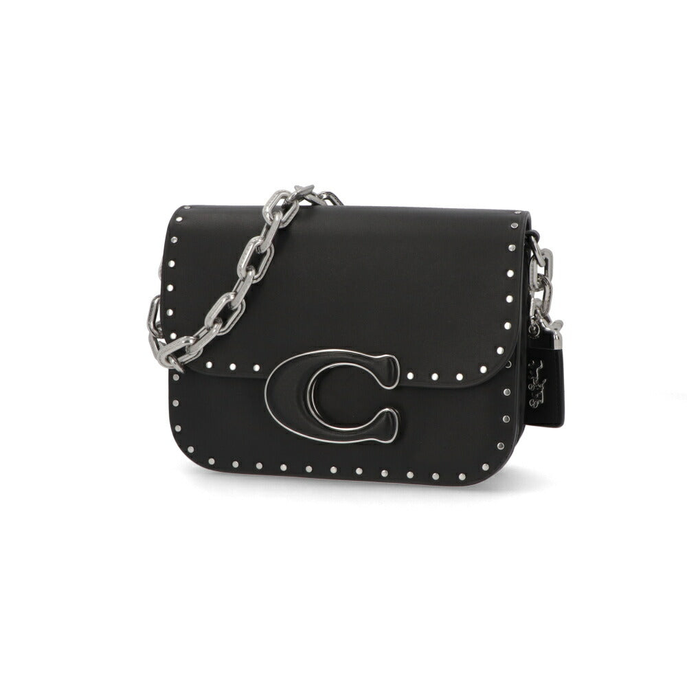 COACH ショルダーバッグ アイドルバッグ ブラック シルバーチェーンバッグ シックデザイン CU037