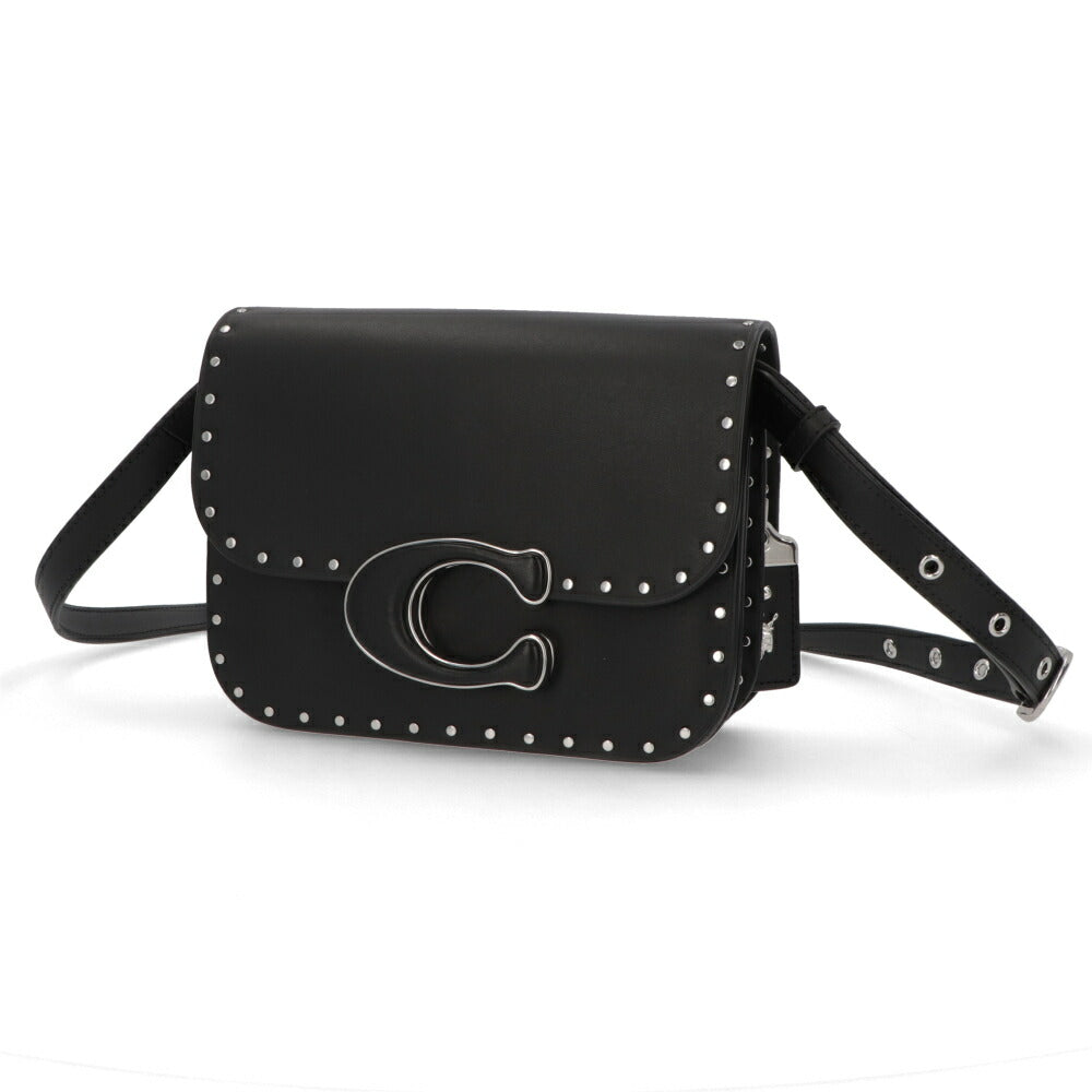 COACH ショルダーバッグ アイドルバッグ ブラック シルバーチェーンバッグ シックデザイン CU037