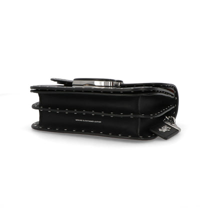 COACH ショルダーバッグ アイドルバッグ ブラック シルバーチェーンバッグ シックデザイン CU037