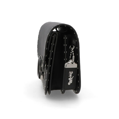 COACH ショルダーバッグ アイドルバッグ ブラック シルバーチェーンバッグ シックデザイン CU037