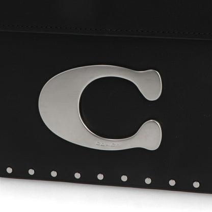 COACH ショルダーバッグ アイドルバッグ ブラック シルバーチェーンバッグ シックデザイン CU037