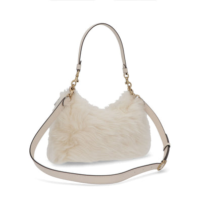 COACH ショルダーバッグ ジュリエットショルダーバッグ25 ホワイト ファーバッグ CW645