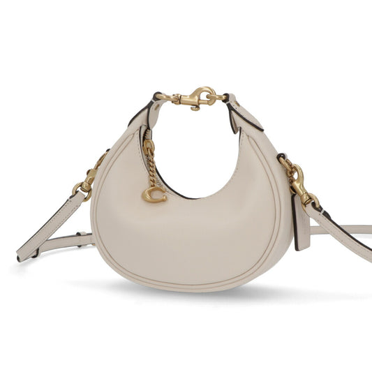 COACH ハンドバッグ ジョニーバッグ ホワイト Cチャーム付き ストラップ付 CR508