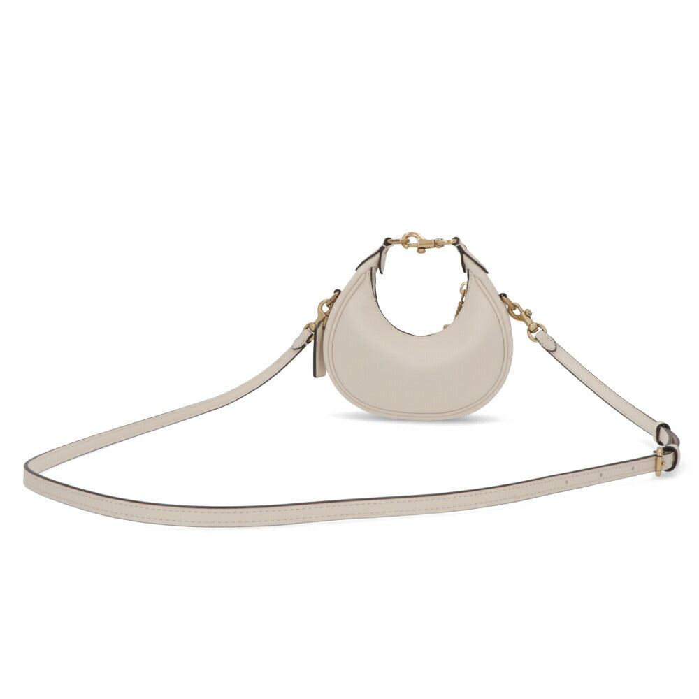 COACH ハンドバッグ ジョニーバッグ ホワイト Cチャーム付き ストラップ付 CR508