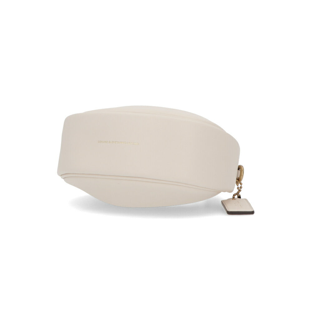 COACH ハンドバッグ ジョニーバッグ ホワイト Cチャーム付き ストラップ付 CR508