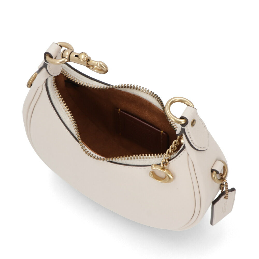 COACH ハンドバッグ ジョニーバッグ ホワイト Cチャーム付き ストラップ付 CR508