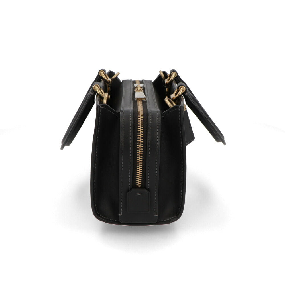 COACH ハンドバッグ ローグバッグ26 ホワイト ブラック グリーン ストラップ付 CU047