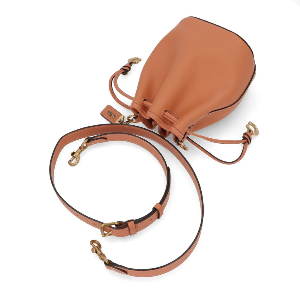 COACH ショルダーバッグ オレンジ カミラ バケット 斜めがけバッグ CJ835 B4UC8