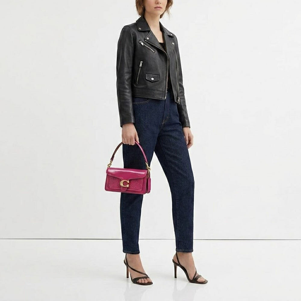COACH ショルダーバッグ マゼンタ タビー ショルダー 20 クロスボディバッグ CM556 B4/MJ