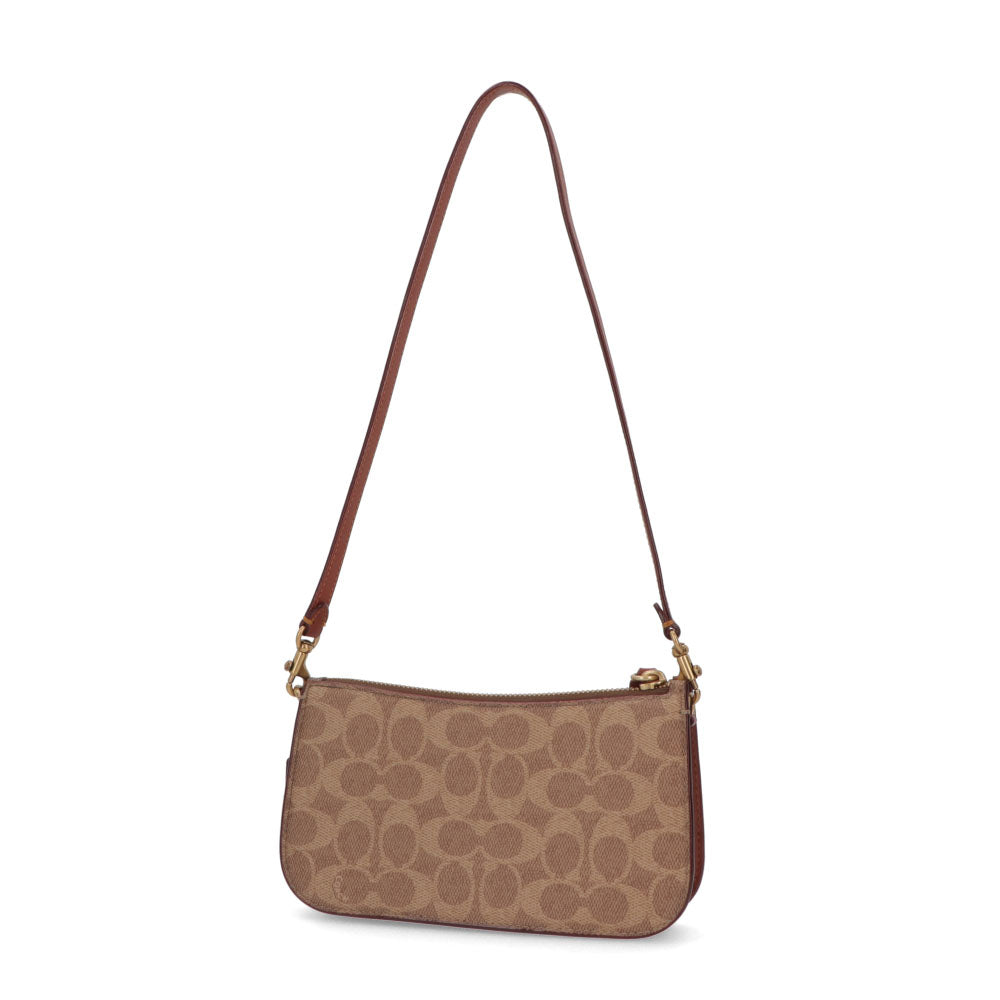 COACH ショルダーバッグ ブラウン系 シグネチャーキャンバス ミニバッグ Y2K CM568 B4NQ4