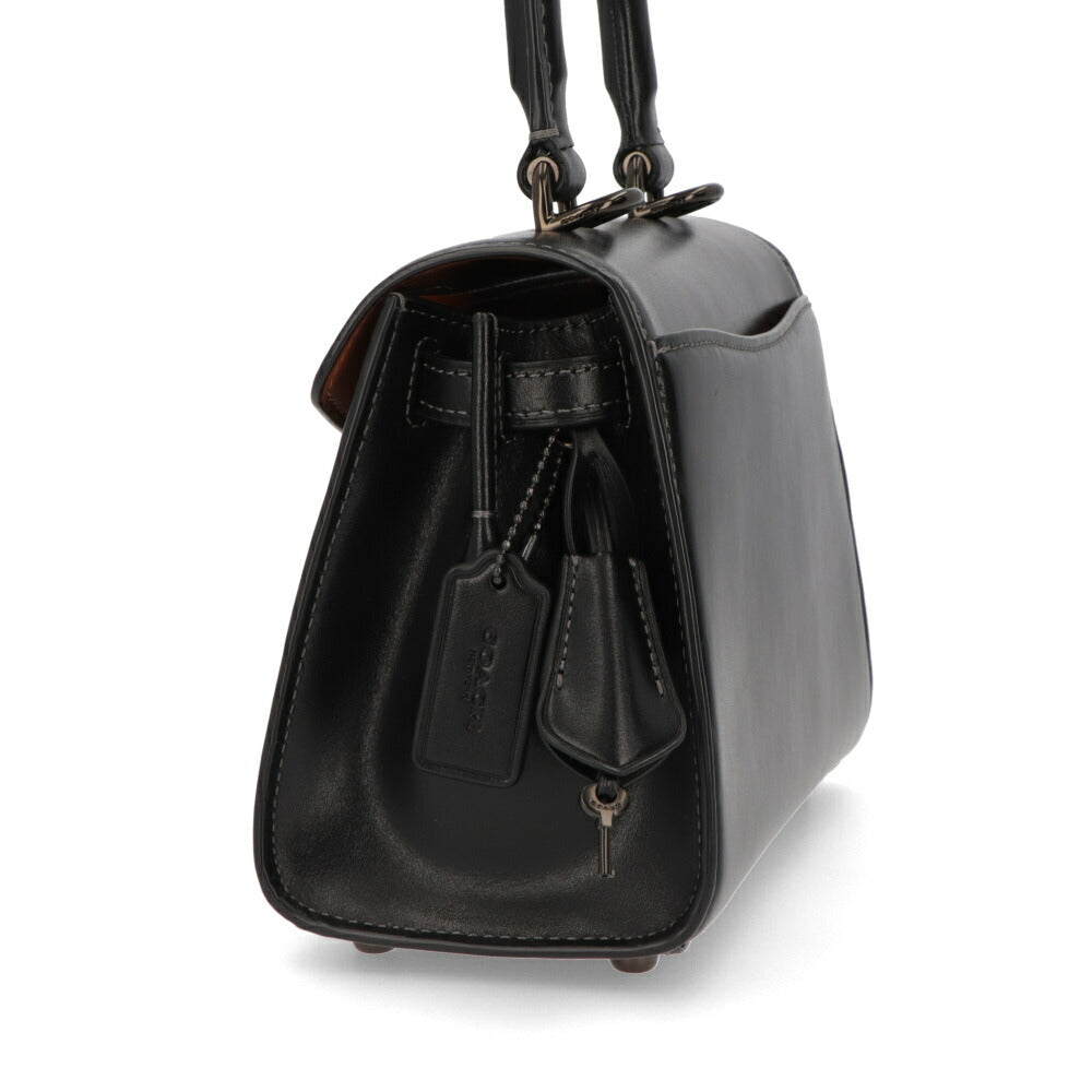 COACH ショルダーバッグ   ブラック レザー サミー ハンドバッグ クロスボディバッグ CJ812