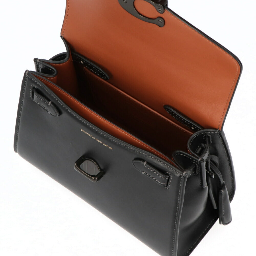 COACH ショルダーバッグ   ブラック レザー サミー ハンドバッグ クロスボディバッグ CJ812