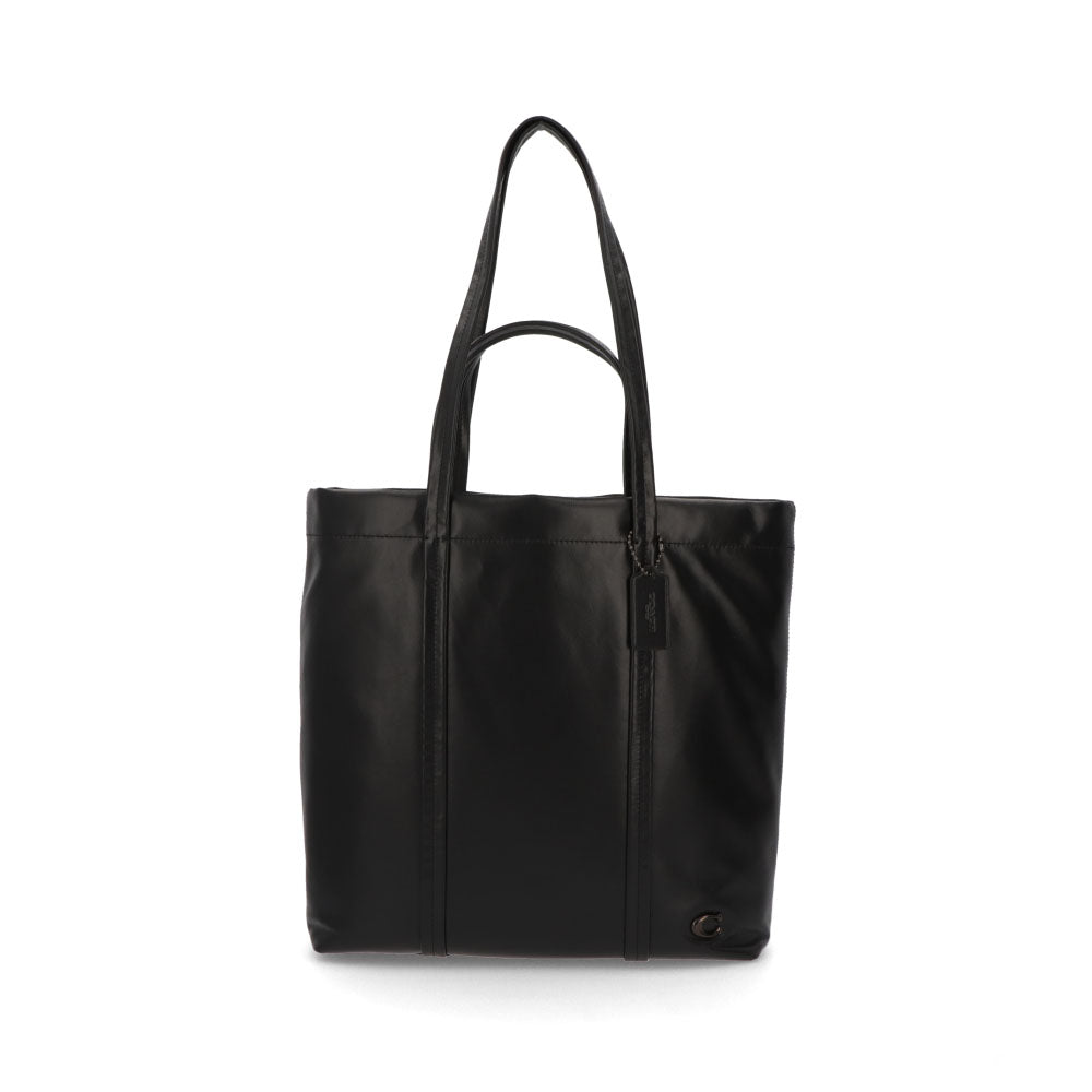 COACH トートバッグ ユニセックス  カーキ ブラック レザー ホール 大容量 A4収納可 CO840