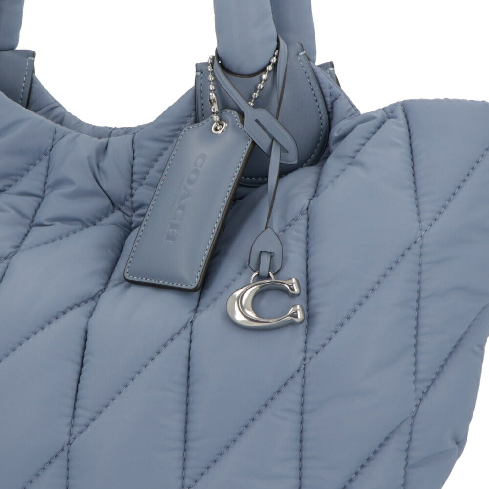 COACH トートバッグ  ブルー アイリス トート キルティング CP152 LHSBL