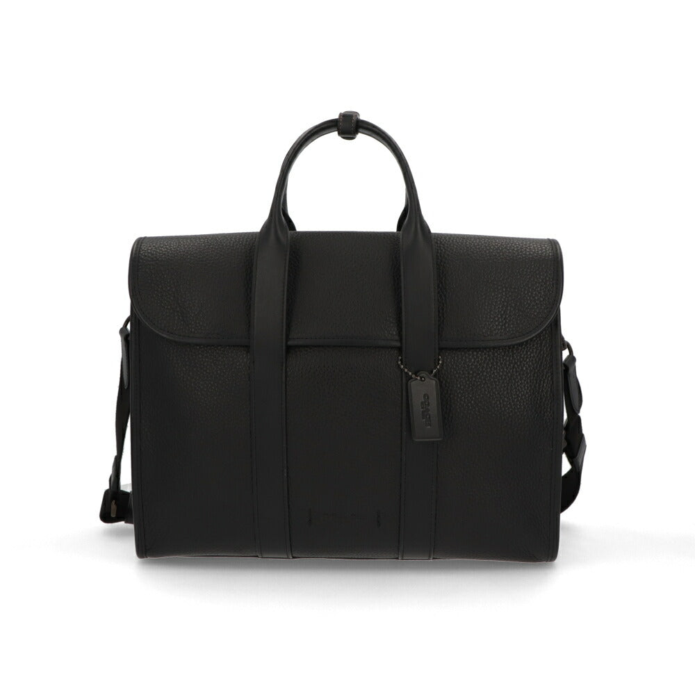 COACH ビジネスバッグ  ブラック レザー ゴッサム ポートフォリオ ブリーフケース 紳士鞄 A4サイズ収納可能 C5318 JIBLK