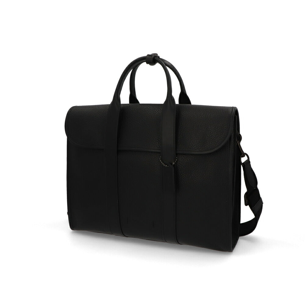 COACH ビジネスバッグ  ブラック レザー ゴッサム ポートフォリオ ブリーフケース 紳士鞄 A4サイズ収納可能 C5318 JIBLK