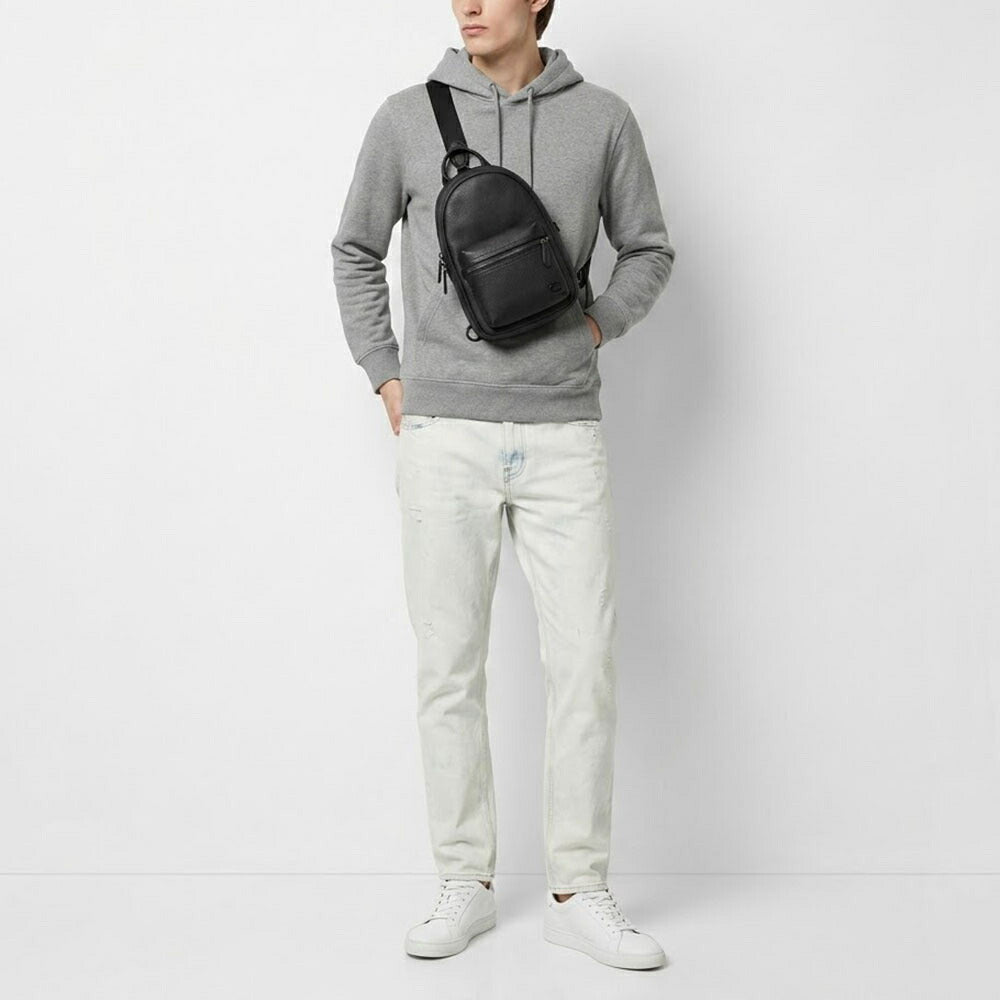 COACH ボディバッグ  ブラック チャーター パック ワンショルダーバッグ CP162 BLK