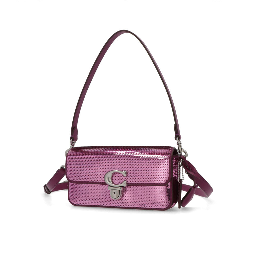 COACH ショルダーバッグ  ピンク系 カーフレザー ストゥディオ 20・シークイン スパンコール  CM428 LHOVU