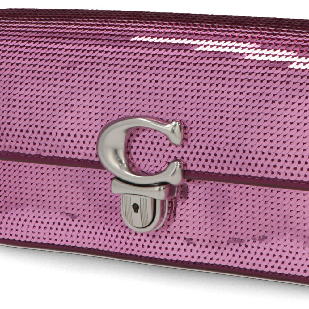 COACH ショルダーバッグ  ピンク系 カーフレザー ストゥディオ 20・シークイン スパンコール  CM428 LHOVU