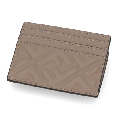 フェンディ FENDI 雑貨 カードケース レディース ベージュ系 ピンク レザー コインケース ロゴ スリム 薄型 2色 8M0423 AAJD