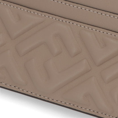 フェンディ FENDI 雑貨 カードケース レディース ベージュ系 ピンク レザー コインケース ロゴ スリム 薄型 2色 8M0423 AAJD