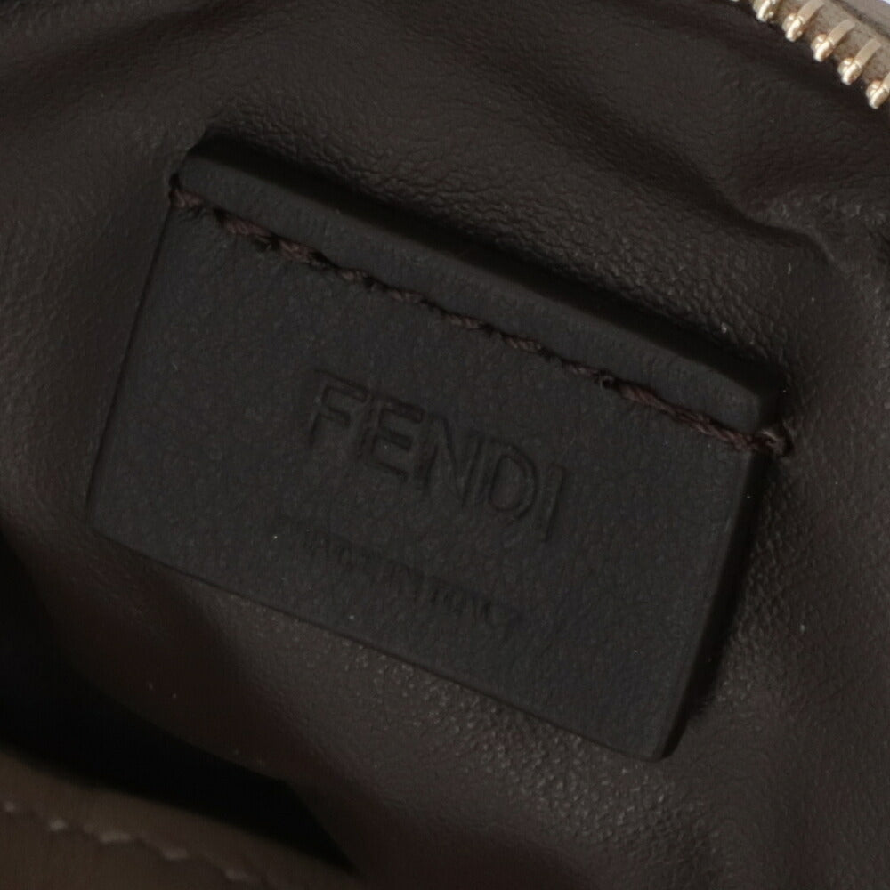 FENDI フェンディ レディース 雑貨 グレージュ ポーチ スムースナッパレザー FFモチーフ 8N0208