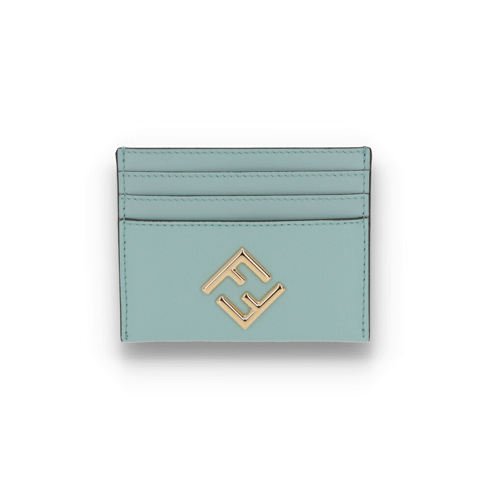 FENDI フェンディ ユニセックス 雑貨 カードケース ライトブルー レザー FFダイヤモンド 8M0445