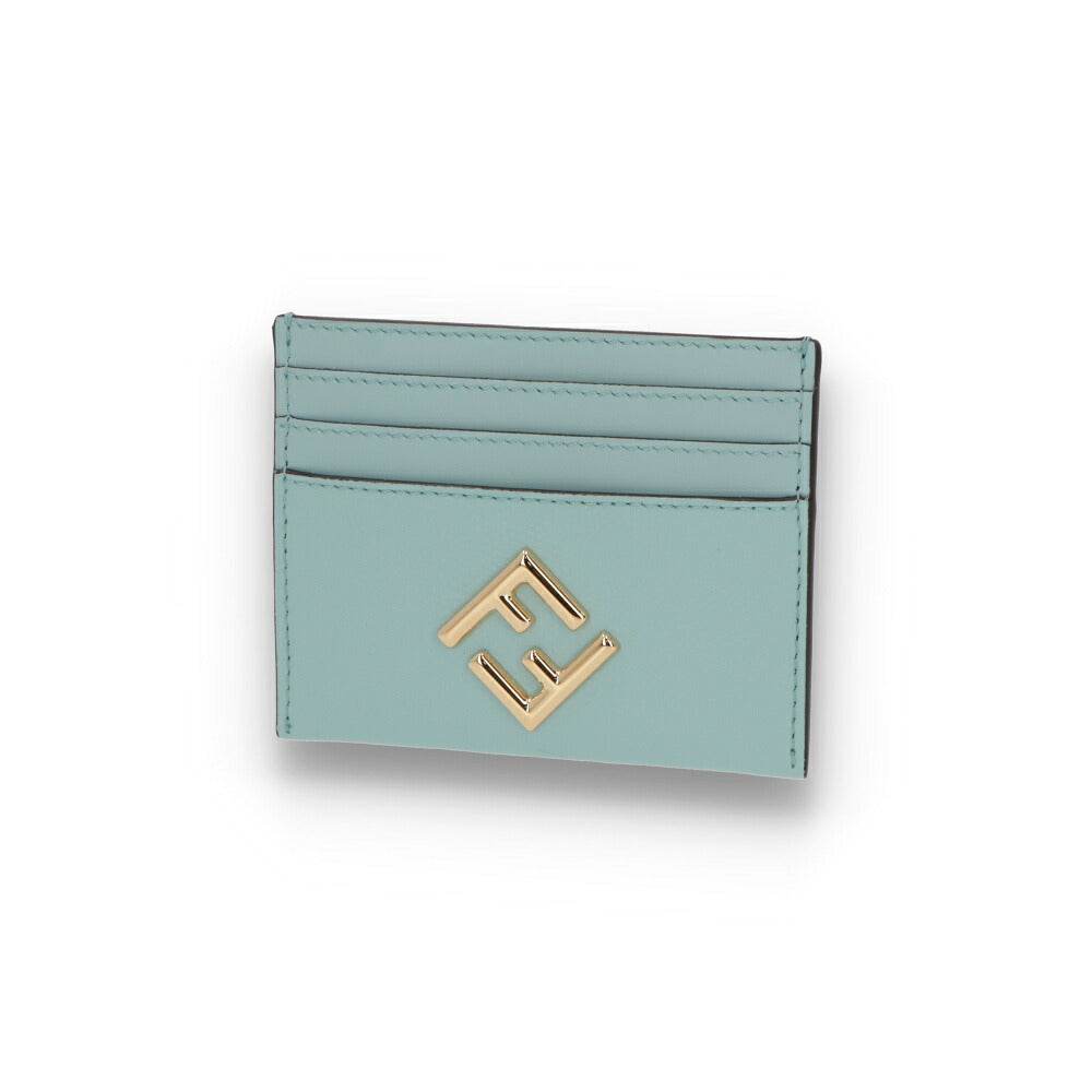 FENDI フェンディ ユニセックス 雑貨 カードケース ライトブルー レザー FFダイヤモンド 8M0445