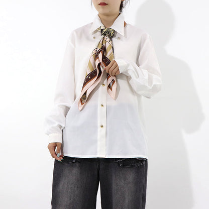 FENDI スカーフ ベージュ シルク ミニバッグイラスト