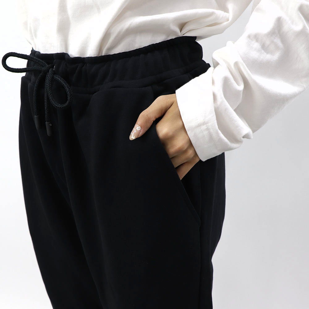 フェンディ FENDI ボトムス ロングパンツ レディース ブラック コットン ポリエステル ロゴ スウェットパンツ 刺繍